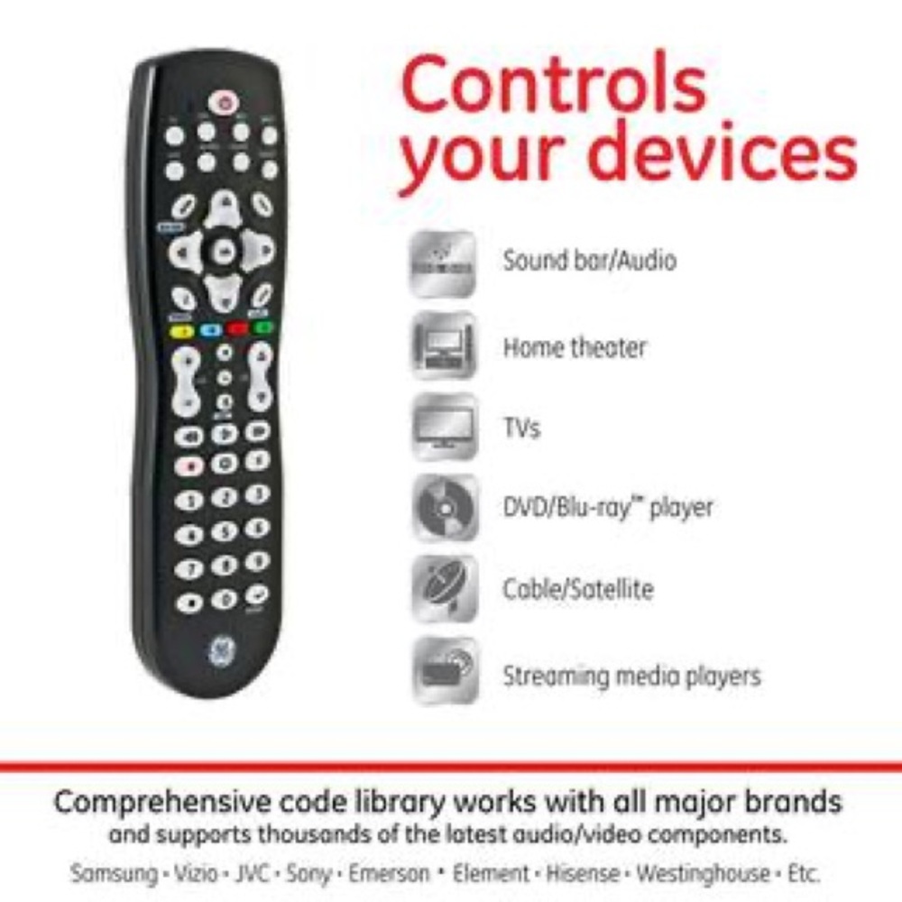 Black Universal Remote Control - Picture 4 of 8